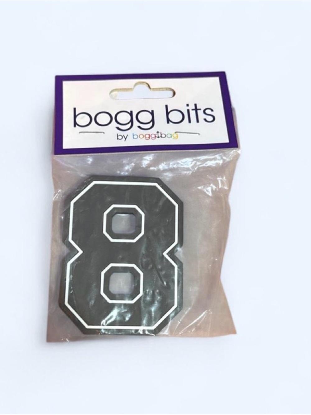 BOGG BAG Black Number 8 Bogg Bits Charm